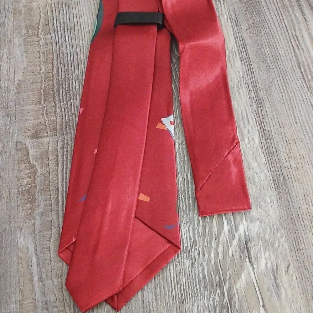 Christmas Necktie Christmas Party Fun Christmas Theme Print Tie Santa NEW - Picture 4 of 4